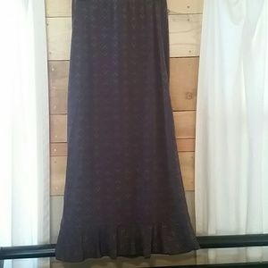 J. Jill maxi skirt dark purple Small